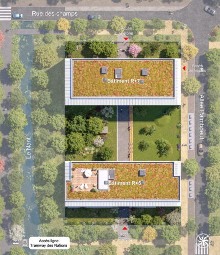 Plan masse résidence